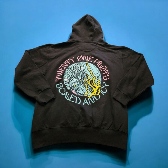 Pre-owned Unisex "Twenty-One Pilots" Black Graphic Hoodie - Picture 2 of 3